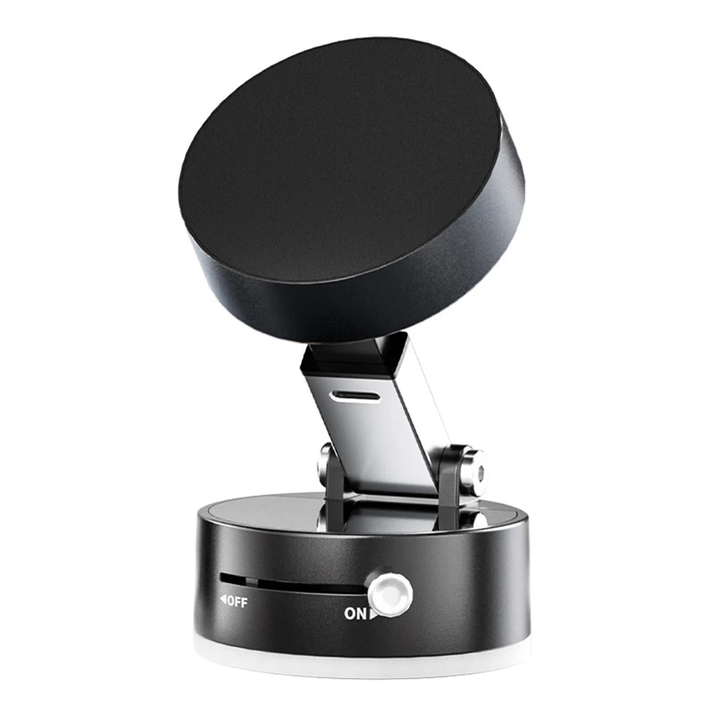 360° Adjustable Vacuum Magnetic Car Phone Holder For Magsafe Magnetic Suction Cup Phone Holder Folding Stand for Car Mirror Gym