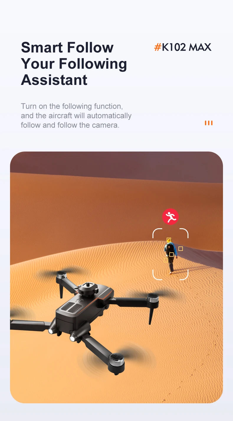 KBDFA K102 Pro Mini Drone 4K HD Camera Optical Flow Drones Aerial Photography Quadcopter Obstacle Avoidance WIFI FPV Dron RC Toy