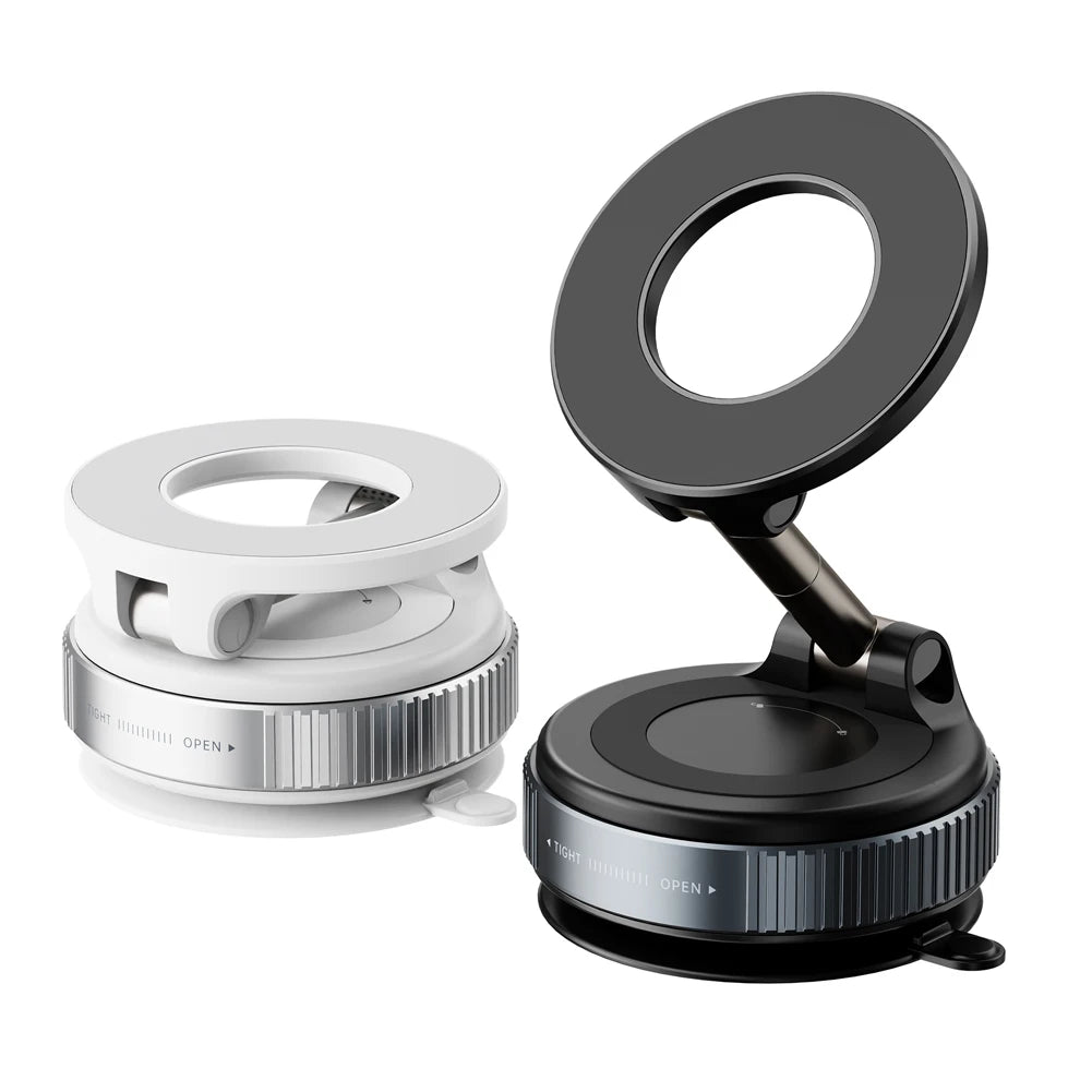 360° Adjustable Vacuum Magnetic Car Phone Holder For Magsafe Magnetic Suction Cup Phone Holder Folding Stand for Car Mirror Gym