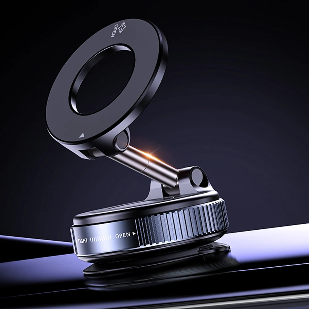 360° Adjustable Vacuum Magnetic Car Phone Holder For Magsafe Magnetic Suction Cup Phone Holder Folding Stand for Car Mirror Gym