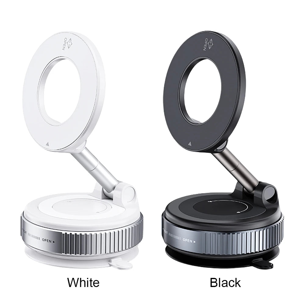 360° Adjustable Vacuum Magnetic Car Phone Holder For Magsafe Magnetic Suction Cup Phone Holder Folding Stand for Car Mirror Gym
