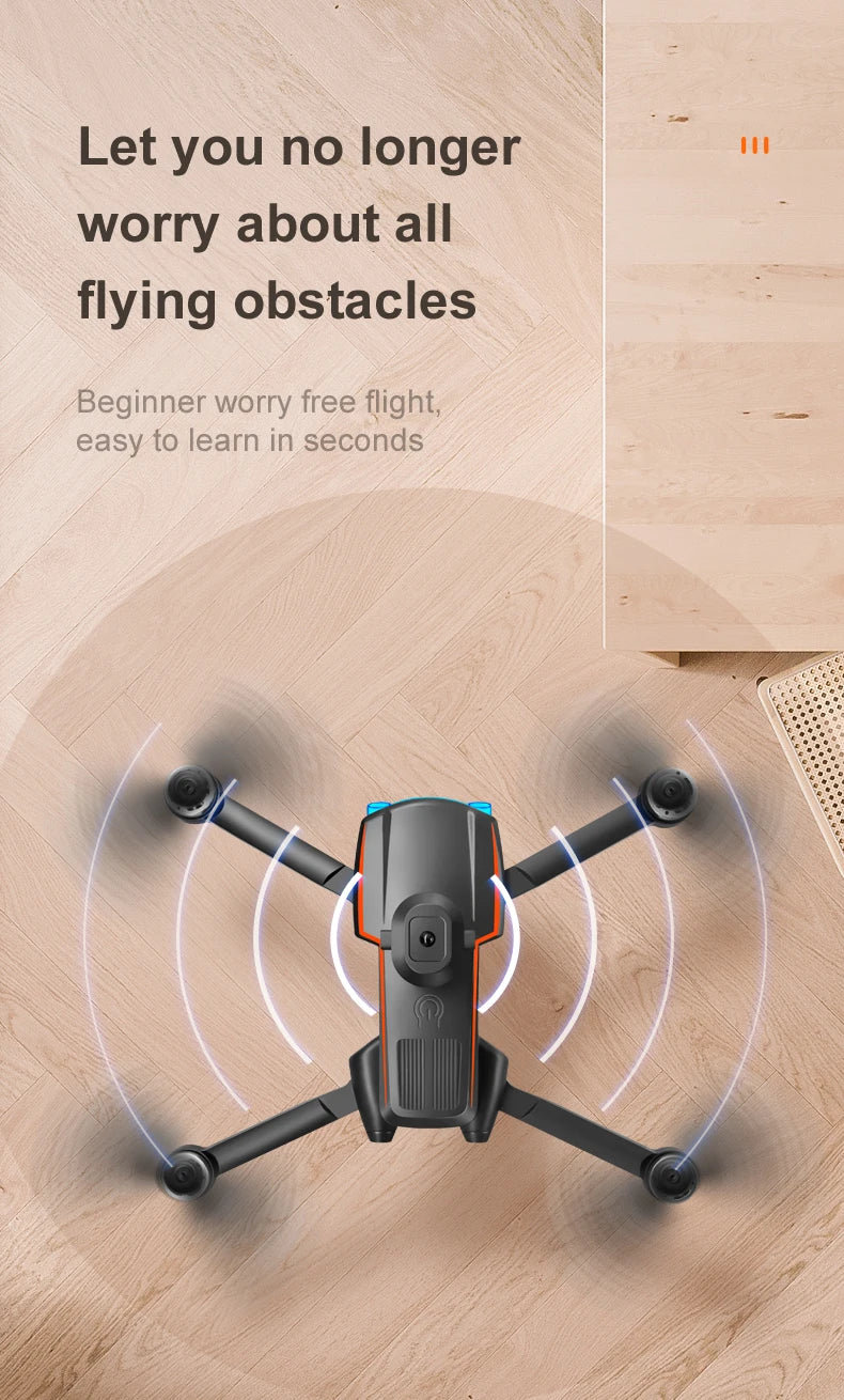 KBDFA K102 Pro Mini Drone 4K HD Camera Optical Flow Drones Aerial Photography Quadcopter Obstacle Avoidance WIFI FPV Dron RC Toy