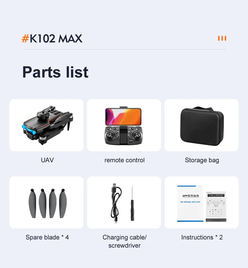 KBDFA K102 Pro Mini Drone 4K HD Camera Optical Flow Drones Aerial Photography Quadcopter Obstacle Avoidance WIFI FPV Dron RC Toy
