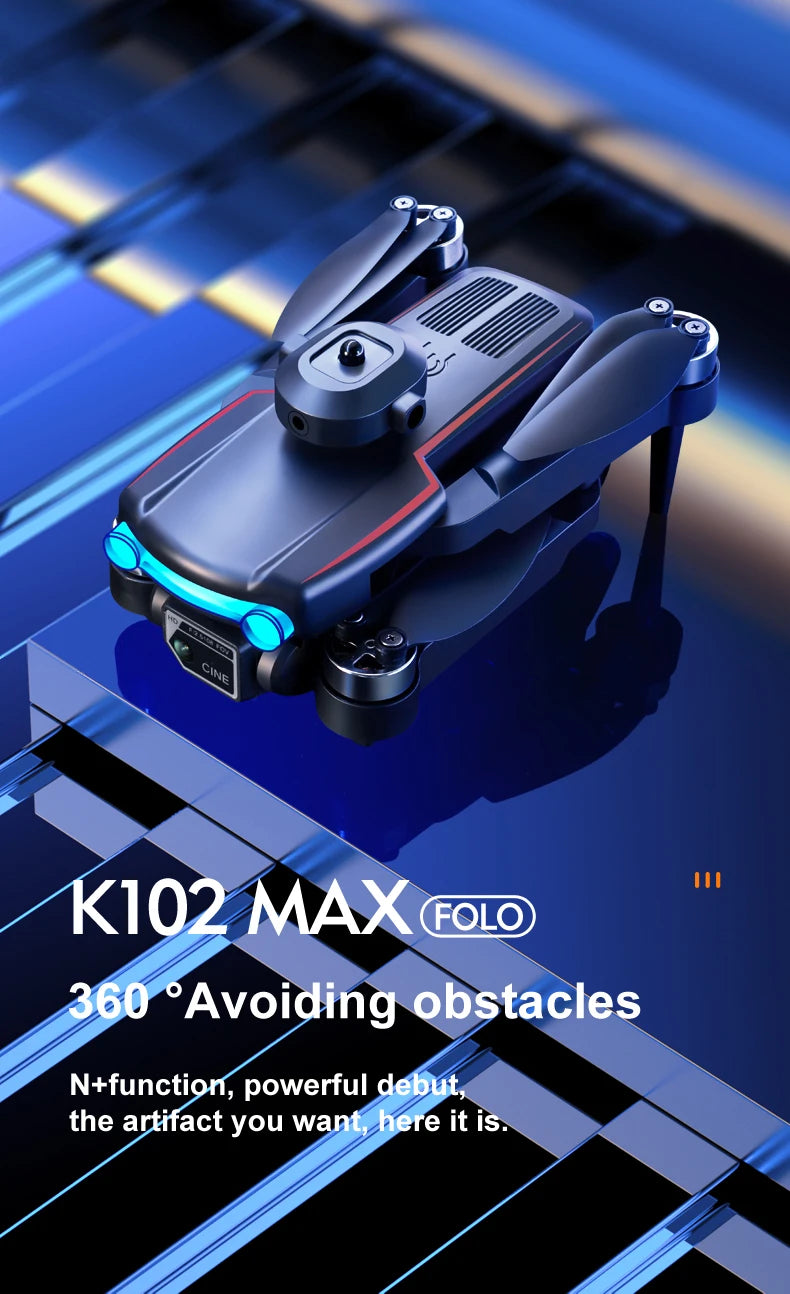 KBDFA K102 Pro Mini Drone 4K HD Camera Optical Flow Drones Aerial Photography Quadcopter Obstacle Avoidance WIFI FPV Dron RC Toy